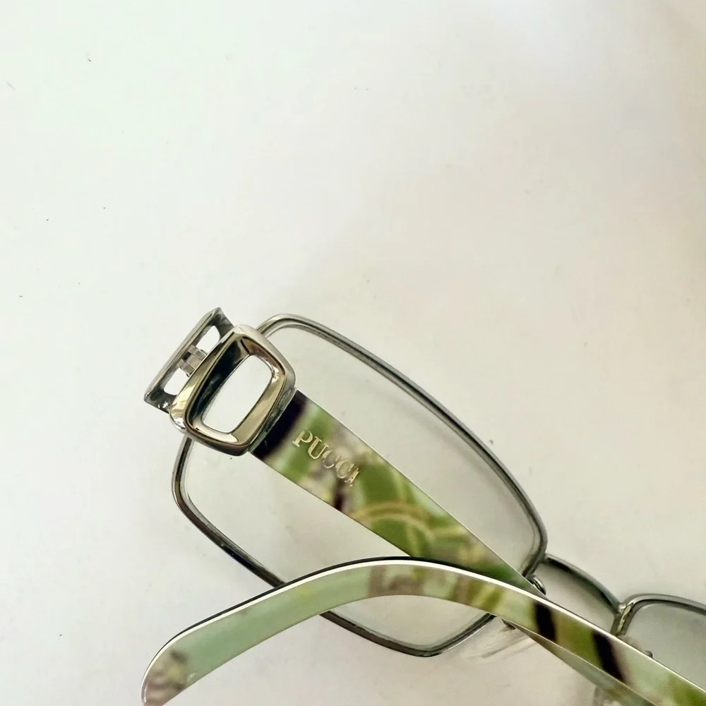 Emilio Pucci Vintage Eyeglasses Frames Glasses Full Rim 53mm